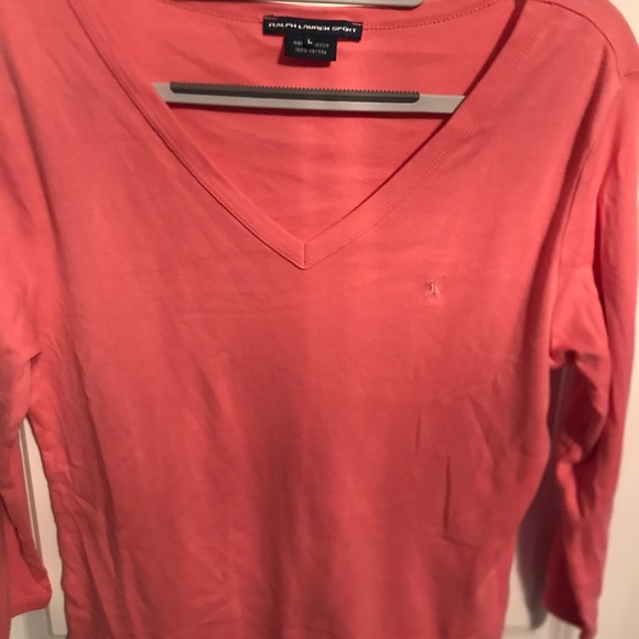 Ralph Lauren Sport V Neck knit top - Picture 2 of 3